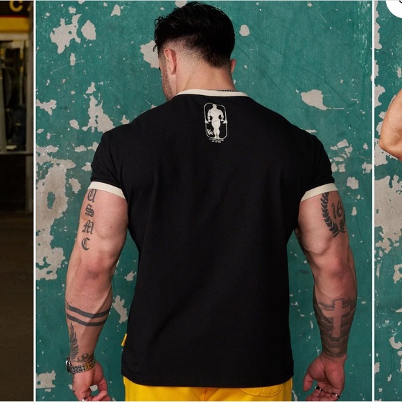 YoungLA Golds Gym ringer Tee - Picture 4 of 5